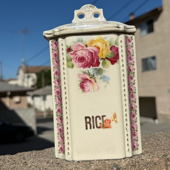 1930s Rice ceramic canister